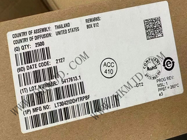 【出售】LT3042IDD (ADI) 20V、200mA、超低噪聲、超高 PSRR RF 線性穩(wěn)壓器