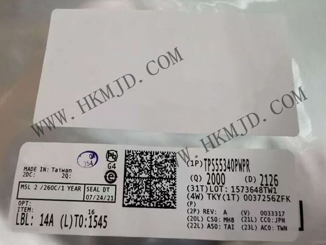 【德州儀器】具有5A、40V  TPS55340PWPR 集成式電源開關(guān)的單片非同步開關(guān)穩(wěn)壓器