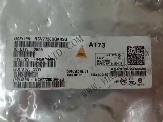 [出售] NCV7720DQAR2G（ON）十通道 Deca 半橋驅(qū)動(dòng)器，SSOP-24