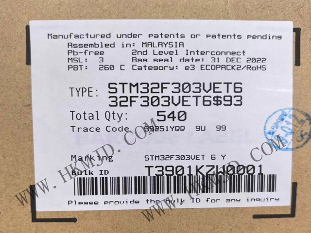 明佳達(dá)電子原裝供應(yīng) STM32F303VET6——高性能 32位  ARM Cortex-M4 微控制器