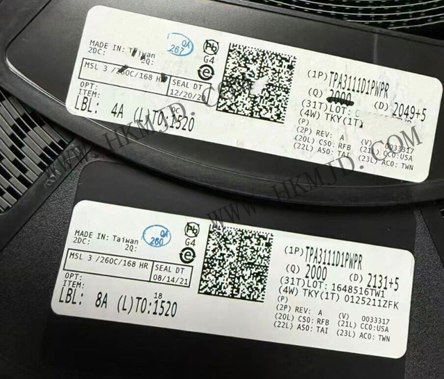明佳達電子供應【TI】TPA3111D1PWPR——10W D類音頻功率放大器