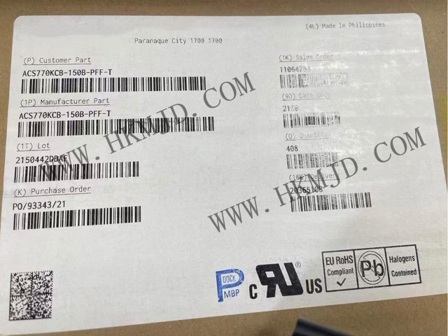 Allegro 電流傳感器 ACS770KCB-150B-PFF-T，明佳達電子原裝正品現(xiàn)貨供應