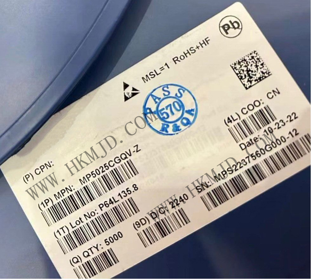 供應(yīng) MPS MP5025CGQV 帶電流監(jiān)測(cè)功能的熱插拔保護(hù)器件