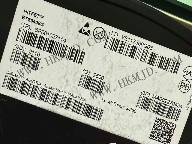 供應(yīng) 英飛凌BTS3408G雙通道低側(cè)開關(guān)，配備D-MOS輸出級(jí)，適用于感性負(fù)載