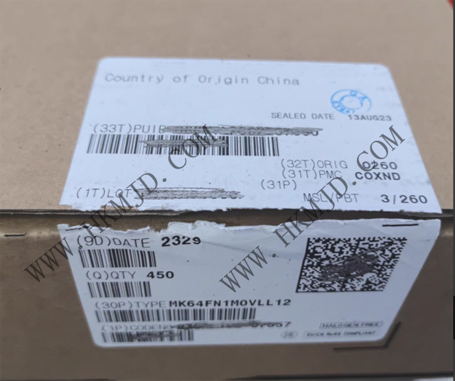 出售原裝 MK64FN1M0VLL12（NXP）32位 ARM? Cortex?-M4 Kinetis K64 微控制器IC