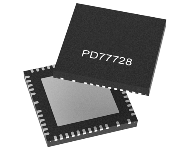 Microchip PD77728ILQ-0111 8端口POE PSE控制器/管理器，支持IEEE 802.3bt標(biāo)準(zhǔn)