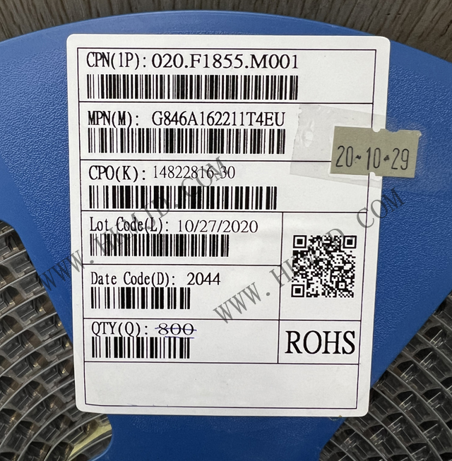 安費諾 G846A162211T4EU AgilLink 1.0mm 系列線對板連接器，16位置